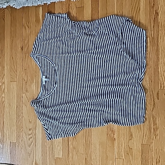 Joie Maddie striped tee in black and white Size Large - Picture 3 of 8